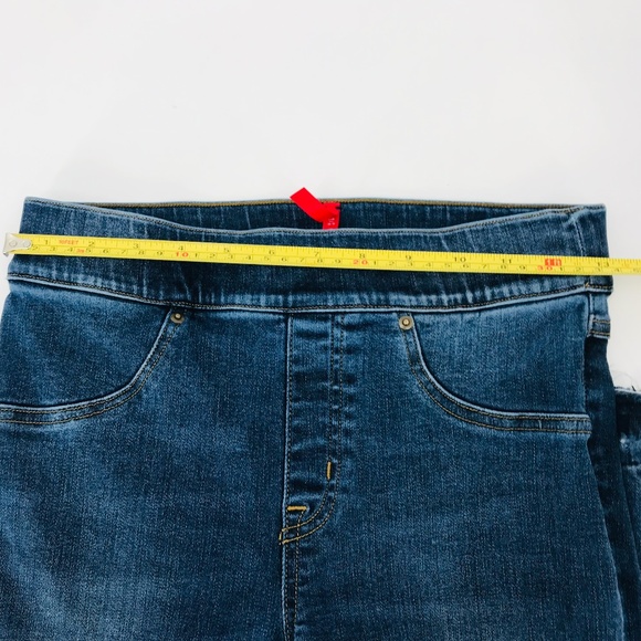 Spanx Distressed Ankle Skinny Jeans in Medium Wash Size Small - Picture 9 of 11